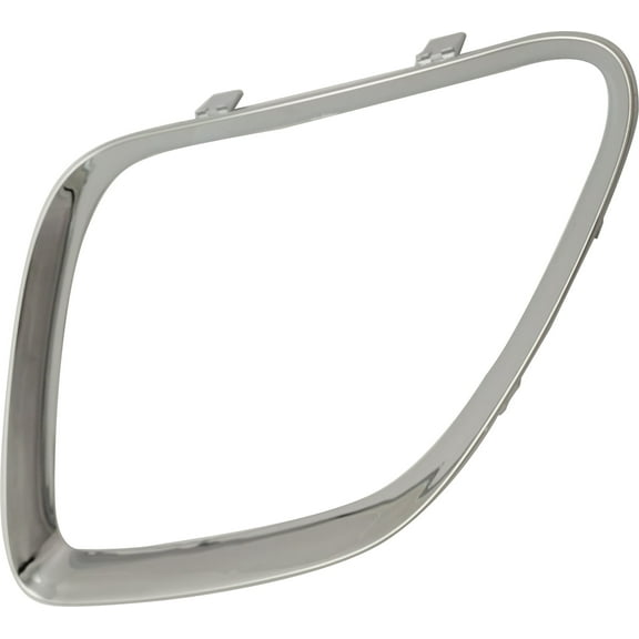 Grille Trim Compatible with PONTIAC G6 2005-2009 LH Main (Upper) Plastic Bright Chrome