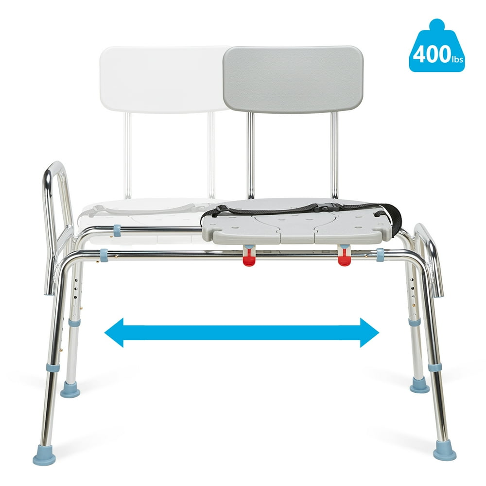 GreenChief Heavy Duty Sliding Bathtub Transfer Bench, Shower Chair with