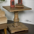 thumbnail image 2 of Bowery Hill Contemporary Pedestal End Table in Stony Gray Wash, 2 of 2