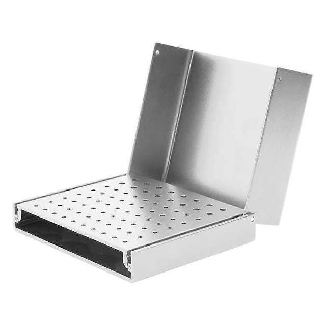 76 Holes Burs Holder Box Organizer Aluminium Alloy Sterilizer Case Autoclave Box Silver