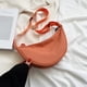 thumbnail image 5 of Bolsa de hombro cruzada ligera de color naranja, bolso de dumpling, bolso pequeño para el brazo inferior, 5 of 6