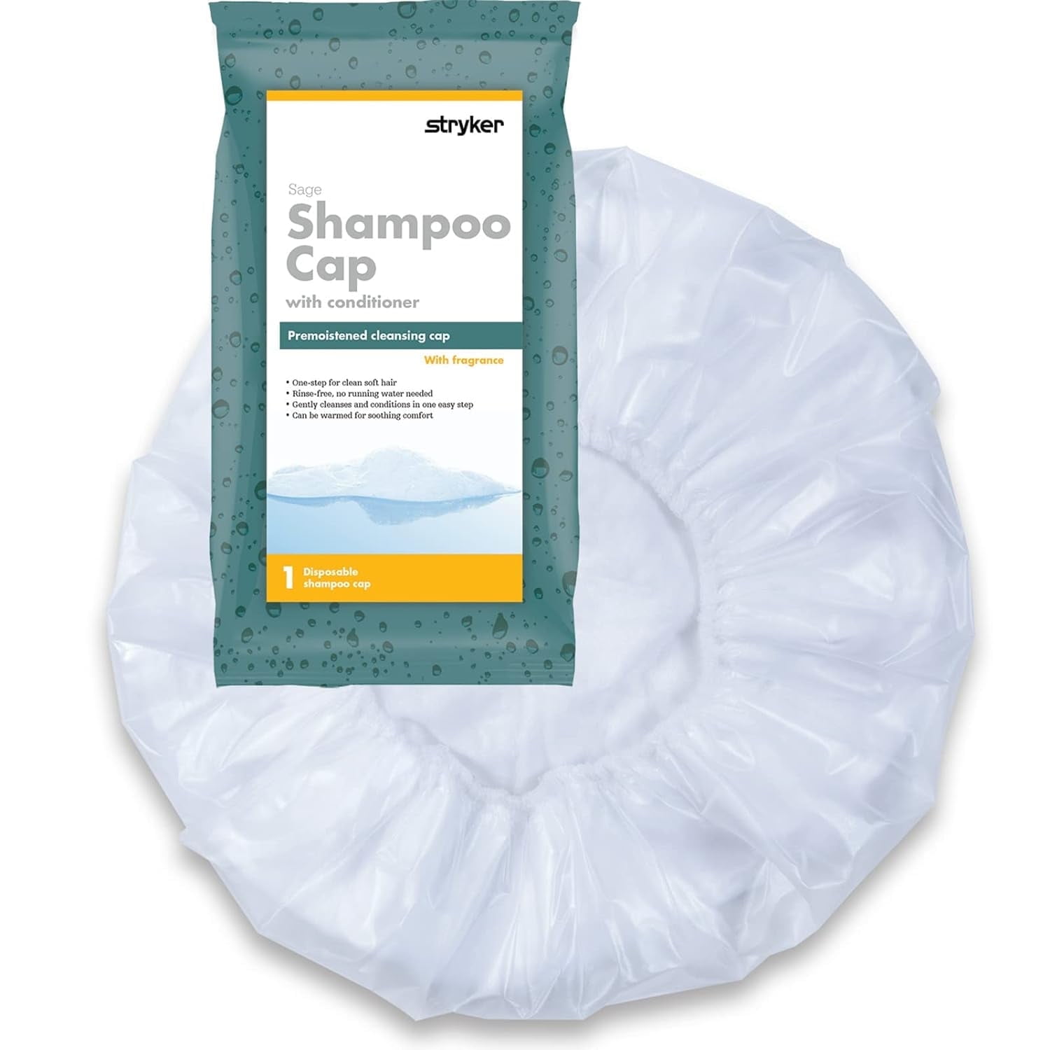 No Rinse Shampoo Cap 5-Pack, Convenient Hair Cleaning Without