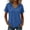 Navy #057, variant on Women's Short Sleeve Hoodie Tunic Tops Casual Loose Fit Pullover V Neck Lightweight Sweatshirts with Pockets, S