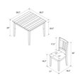 thumbnail image 3 of Dorel Living Redmond 5-Piece Traditional Dining Set, Black/Beige, 3 of 9