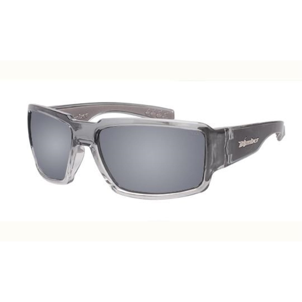 Bomber Sunglasses Boogie Bomb 2 Tone Crystal Smoke Frm / Silver Mirror