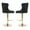 Black & Gold | Velvet, variant on Tcbosik Upholstered Swivel Barstools Set of 2, Velvet Fabric Counter Height Bar Stool with Button Tufted Back, Modern Bar Chair with Metal Base for Kitchen Island, Dining Room, Beige & Gold