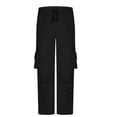 thumbnail image 6 of Mens Cargo Pants Relaxed Fit Slim Fit Straight Leg Lightweight Summer Men's Casual Pants Jogging Pants Men Mens Cargo Joggers with Pockets, 6 of 7