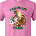 thumbnail image 4 of Inktastic I Love My Farm with Happy Farm Animals T-Shirt, 4 of 5