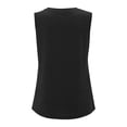 thumbnail image 3 of Womens Athletic Tops Ladies Athletic Wear Summer Casual Tops for Women Short Sleeve Loose Fit T Shirt Pack Women's T Shirt Medium V Neck Shirts Women Long Fashion Casual Black S, 3 of 4