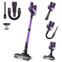 UMLo Cordless Vacuum Cleaners,8 in1 Self-Standing Stick Vacuum for Hardwood Floor Carpet Pet Hair V870(Purple)