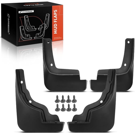 A-Premium Set of 4PCS Mud Flaps Splash Guards Mudguards Mudflaps with Hardware Kits Accessory Compatible with Hyundai Elantra 2024 Front and Rear (Driver & Passenger Side)