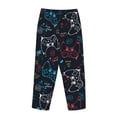 thumbnail image 3 of Lsque Joystick Gamepad Print Women's Pajama Pants, Lounge Pant - Comfortable Home Wear,Elastic Waistband, Stylish Design-Medium, 3 of 9