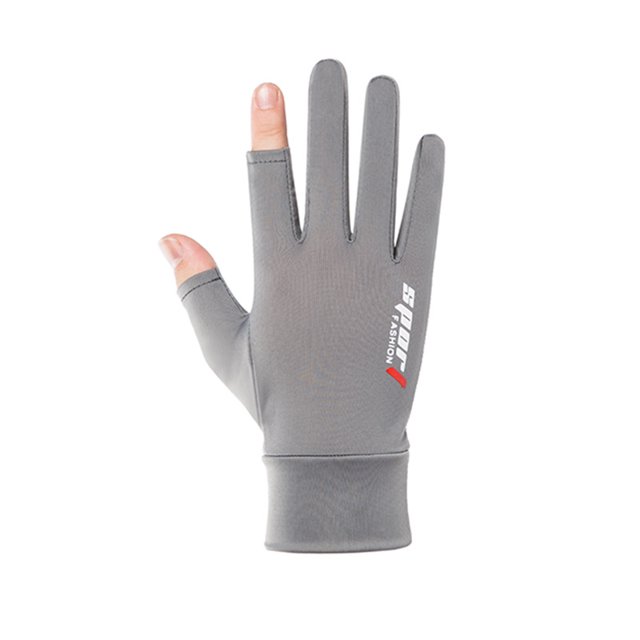 Ice Silk Non-Slip Gloves Breathable Outdoor Sports Driving Riding Touch Screen Gloves Thin Anti-UV Protection