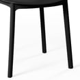 thumbnail image 3 of WestinTrends Playa Modern Stackable Polypropylene Plastic Patio Dining Chair (Set of 2), Black, 3 of 13
