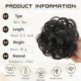 thumbnail image 5 of Messy Curly Dish Bun, Claw Clip Messy Bun Hair Piece for Short Hair ,HAIR Large Messy Bun Hair Piece and Extensions Thick Updo Hairpieces for Women(#J), 5 of 8
