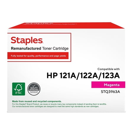 UPC: 0718103110976 | TRU RED 122A Q3963A Magenta Reman Standard Yield Toner TRQ3963A/SEB250