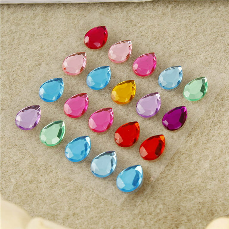 Sticker Rhinestone Kids Crystal Self Adhesive Gems Jewels Stickers Crafts  Bling Craft 