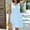 Light Blue, variant on Sleeveless Dress Summer Dresses Loose Fit Plus Size 2026 Solid Color Crew Neck Button Down Graduation Dress for Date Night and Dinner XL-6XL