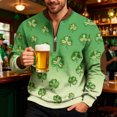thumbnail image 4 of Ceisia Men's Fashion Printed Round Neck Casual Daily Long Sleeve Top Gift, 4 of 5