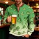 thumbnail image 4 of Ceisia Men's Fashion Printed Round Neck Casual Daily Long Sleeve Top Gift, 4 of 5