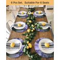 thumbnail image 4 of 15 Inch Round Placemats Set of 4, Purple Forest Non Slip Heat Insulation PP Table Mats, Vintage Foggy Woods Tree Washable Place Mats for Kitchen Dining Party Table Decor, 4 of 7