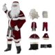 thumbnail image 1 of Conjunto de disfraz de Papá Noel ZHAOCHENG 8 piezas terciopelo talla XL, 1 of 5