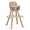 Beige, variant on Dream On Me Luna 4-in-1 Convertible Baby High Chair in Black, Transforms into Booster, Toddler Seat & Table Set, Adjustable and Removable Tray Portable High Chair