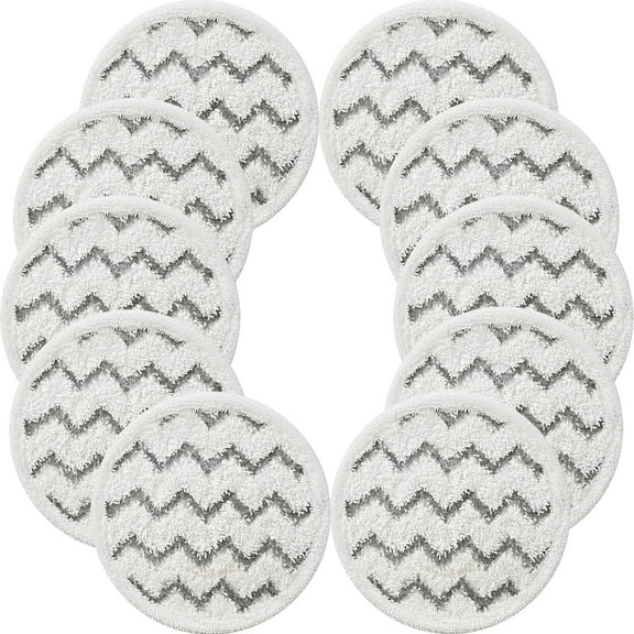 Rotating Mop Pads Compatible with Bissell Spin-Wave SmartSteam Scrubbing Steam Mop 3897A 3712 3712W, Model No 1641112,10 Pack