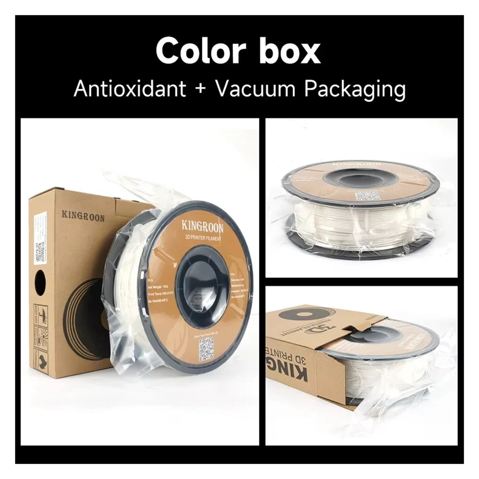 PLA Filament Multicolor PLA Filament 200g/roll 1.75mm 3D Printer Filament No-Tangling Bubble Free Fit for FDM 3D Printer Material
