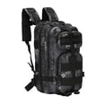 thumbnail image 1 of de senderismo portátil de aventura Bolsa de viaje Escuela de supervivencia Paquete de 30 litros grande para viajes al Negro Geométrico Sunnimix Mochila de senderismo de caza, 1 of 8