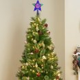 thumbnail image 4 of CuiLiyq Christmas Tree Luminous Decoration, Five Pointed Star Decorative Light for Christmas Tree Top, For Family Holidays Weddings Parties Decoration (Multicolor), 4 of 6