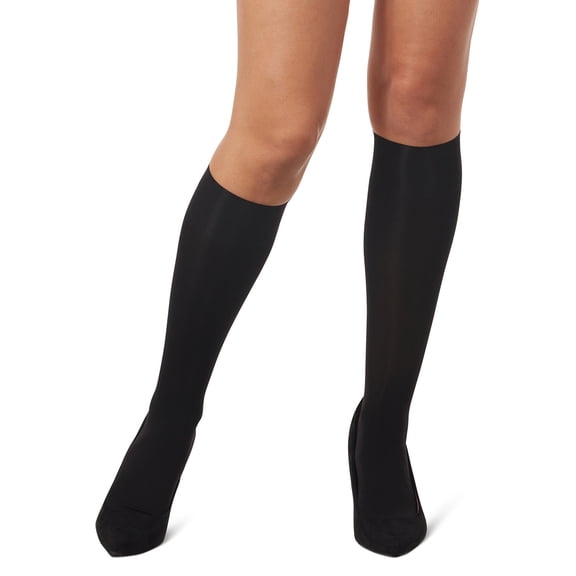 Melas Women's Multi Fiber Opaque Knee Highs - Womens - Female, One Size, Black