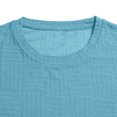 thumbnail image 6 of Kalauyu Mens Waffle Knit Textured Shirts Long Sleeve Round Neck Blouse Soft Stretch Casual Spring Fall Daily Wear Tunic Tops, 6 of 7