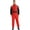 Red, variant on TiaoBug Men's Overalls Long Sleeve Front Zip Color Block Racing Driver Jumpsuit for Carnival Themed Parties Black L