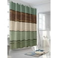 thumbnail image 3 of Farmhouse Rustic Wood Texture Shower Curtain, Sage Green Brown Bathroom Decor Curtains Set with Hooks, Waterproof Fabric Home Accessories， Stall 36 X 72 Inch, 3 of 6