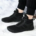thumbnail image 4 of YOURDIARY Men's Women's Snow Boots Waterproof Winter Wide Width Warm Faux Fur Lined Hiking Boots, 4 of 7