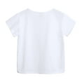 thumbnail image 4 of BESLY Toddler Baby Summer T-Shirt Boys Girls Short Sleeve Tees Cotton Solid Color Crewneck Pullover Top for 9M-8T, 4 of 6
