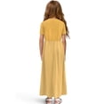 thumbnail image 2 of Uourmeti Girl's Short Sleeve Dress Cute Giraffe Print Round Neck Loose Casual Long Maxi Dress with Pockets Flowy Cute Outfits, Size 11-12 Years, 2 of 7