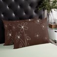 thumbnail image 3 of Waterproof Outdoor Throw Pillows with Inserts 12"x20", Brown Soft Decorative Pillowcases for Couch Bedroom, Spring Flora Pillow Covers for Sofa Living Room, 3 of 8
