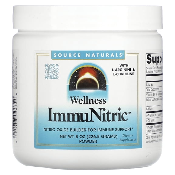 Source Naturals Immunitric Nitric Oxide Builder for Immune System Support* 8 oz Powder