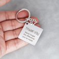 thumbnail image 5 of Stainless Steel Charm Keychain Engraved Thank You Never Forget The Difference You've Made Keyring Fashion Gifts Key Chain, 5 of 5