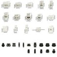 thumbnail image 2 of 100 Pcs Lacets en Plastique à Bascule Verrouillage à Cordon Simple Double Trou Ressort Clip Lanière Toggle Paracord Sac Blanc 8 2.2*1.75, 2 of 7