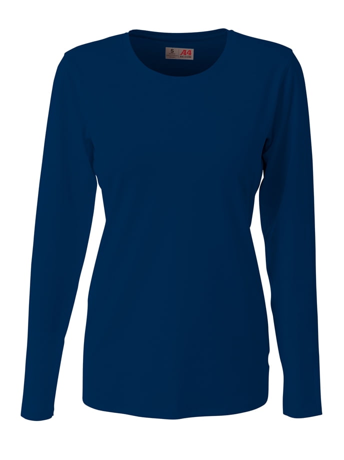 A4 Teen Spike Long Sleeve Volleyball Je For Teen Female in Navy | NG3015