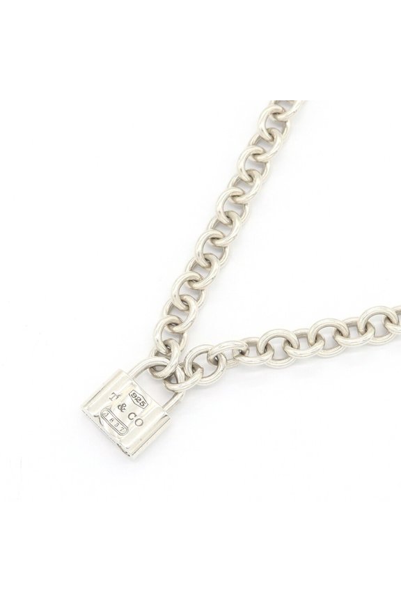 Pre-Owned Tiffany & Co. Necklace 1837 Lock Sterling Silver 925 Key Padlock Pendant for Women