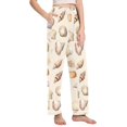 thumbnail image 2 of FORMRS Women's Pajama Pants with Pockets Soft Comfy Loungewear Sleep Bottom, Sizes S-2XL, Watercolor Seashells, 2 of 8