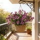 thumbnail image 1 of Artificial Eucalyptu And Violet Plastic Flowers Outdoor Home And Garden Decorative Bouquets, 1 of 6