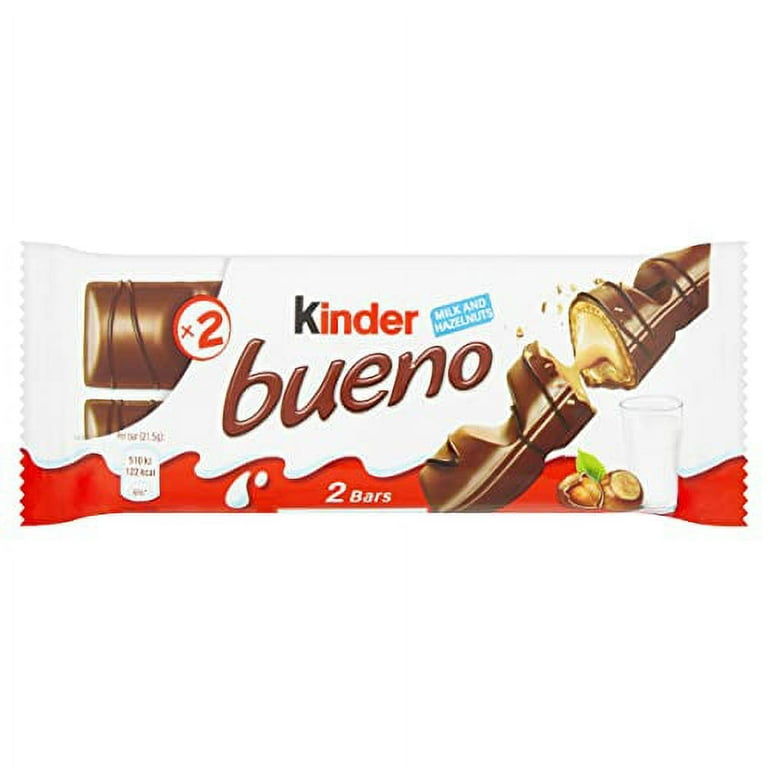 Ferrero Kinder Bueno Wafer Cookies, 1.5 Ounce (43 g) (Pack of 30