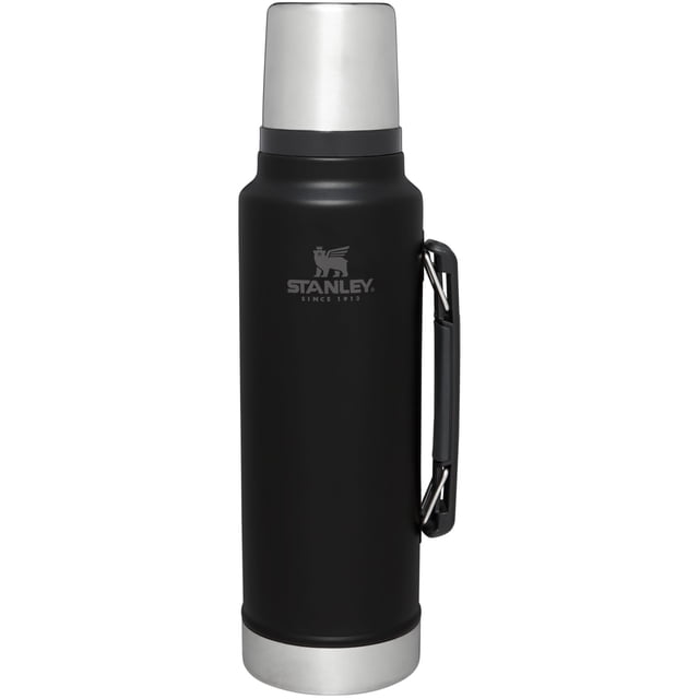 Stanley Classic Legendary Vacuum Bottle 1.5 qt | Wide Mouth with Leakproof Cup Lid | Keep Drinks Hot or Cold | Packable for Trave