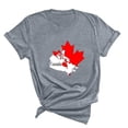 thumbnail image 3 of FAIWAD T-Shirt d'Été pour Femmes Fête du Canada Léger à Manches Courtes Col Rond T-Shirts Hauts Imprimé Graphique Blouses de Détente Basiques, 3 of 3