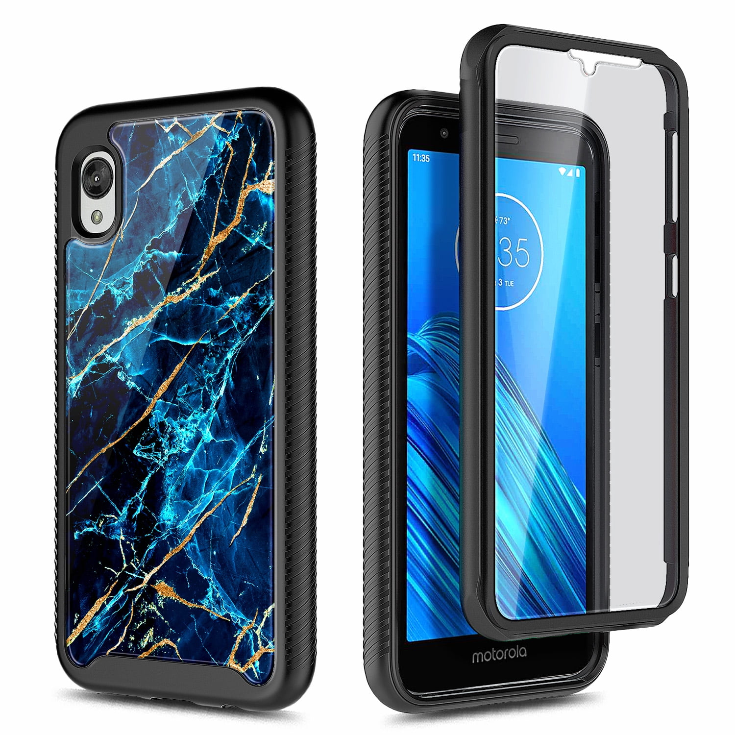 Motorola Moto E6 Nagebee Case, Full-Body, Shockproof with Screen